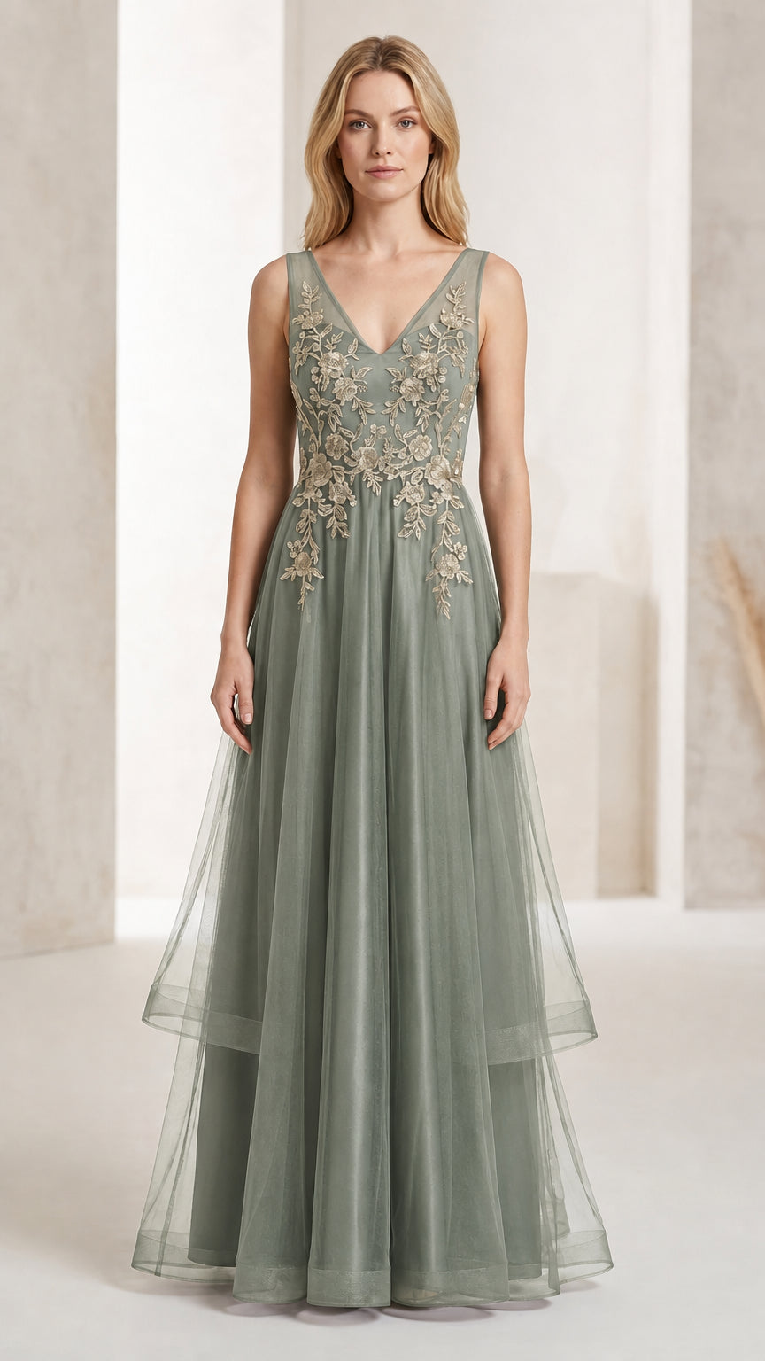 Full length view of sage green color variant