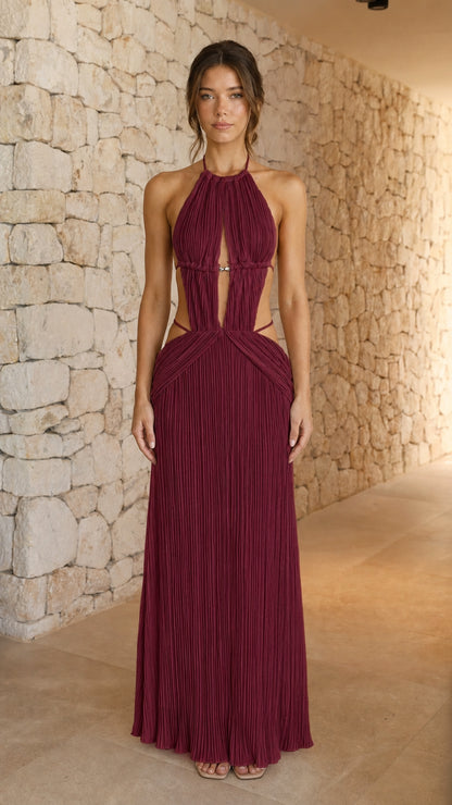 Front view of burgundy color variant