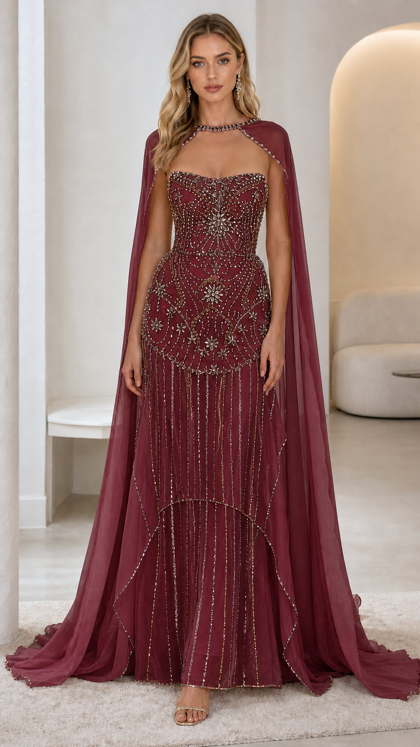 Front view of burgundy red color variant