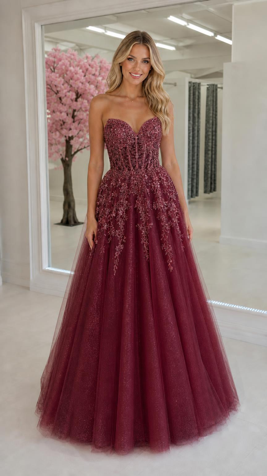 Front view of burgundy color variant